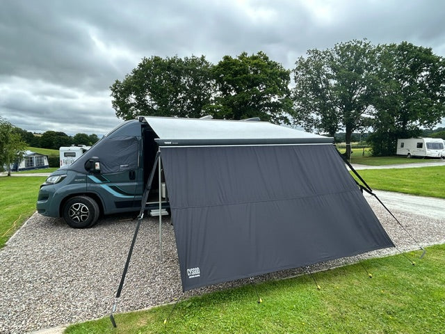 3.5m Waterproof Campervan Motorhome Awning Front Privacy Shade Screen Fits Fiamma Thule Dometic