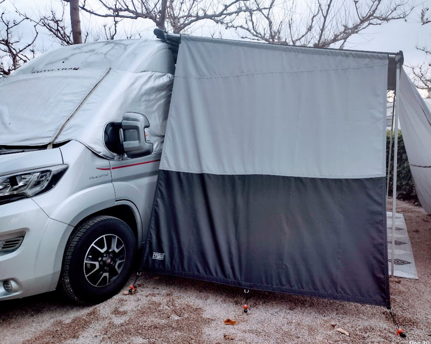 Waterproof Fiat Ducato Peugeot Sprinter Side Screen Shade Panel Fiamma Thule Oministor Dometic