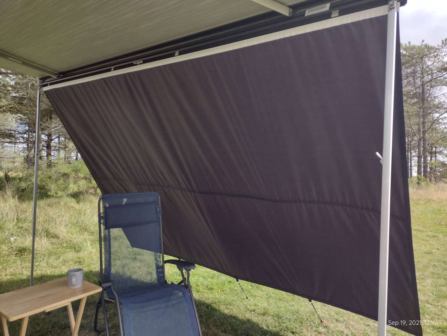 3.5m Waterproof Campervan Motorhome Awning Front Privacy Shade Screen Fits Fiamma Thule Dometic