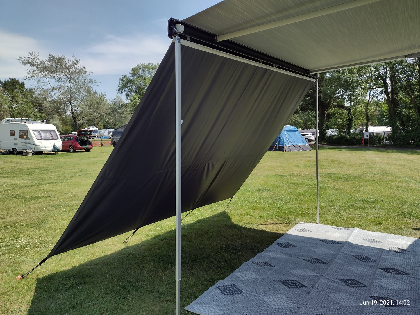 3.0m Waterproof Front Privacy Screen Fits Fiamma Thule Dometic