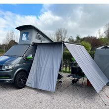 Load image into Gallery viewer, Short Wheel Base Zipped Side Panel To Fit 2.6m VW T5 T6 Ford Nugget Campervan Awning Sun Screen Privacy Side Shade Panel
